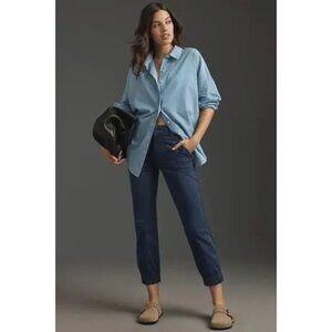 Anthropologie Womens The Richie Slim Joggers Tapered Leg Mid-Rise Pants Size 12
